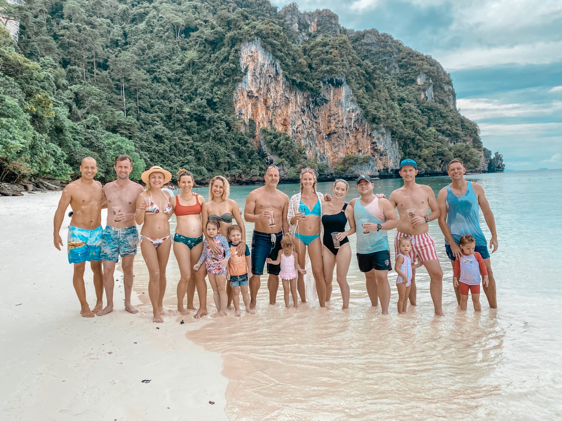 TFC group on the beach at Phi Phi Islands