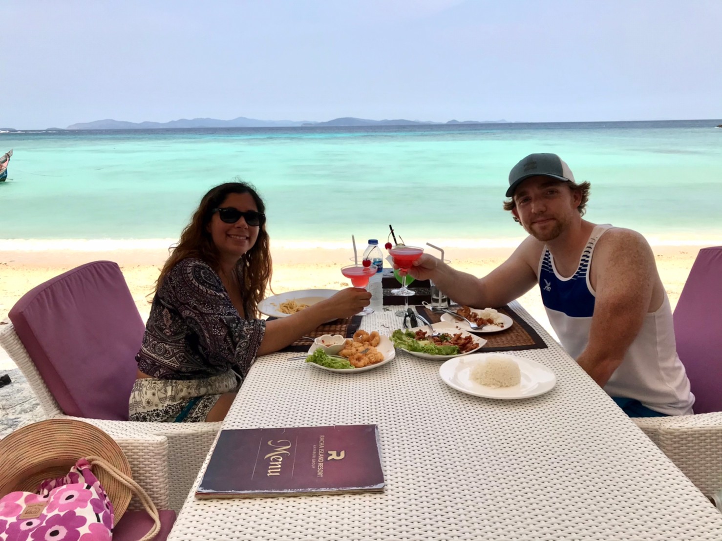 Beachfront lunch on a 5 Star Marine island day tour