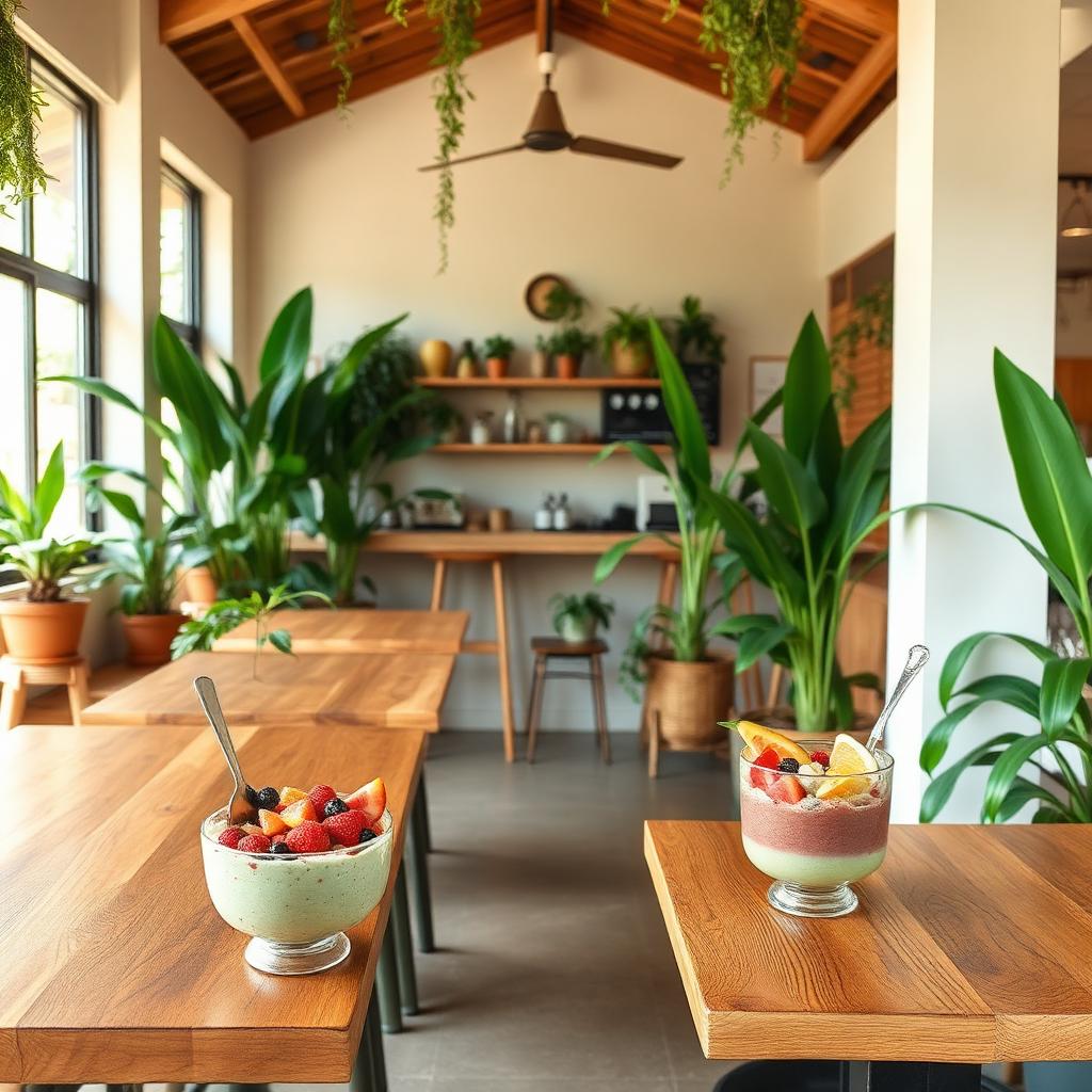 Healthy cafés